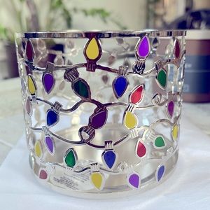 Bath & Body Works candle holder, sleeve pre owned not used, Christmas decor